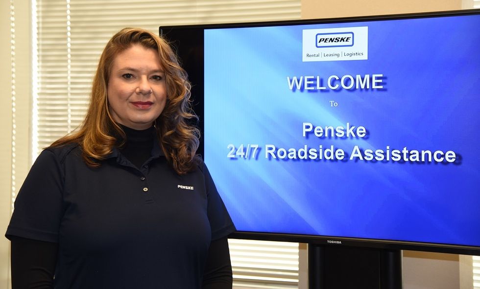 Autumn Barrett in front of monitor