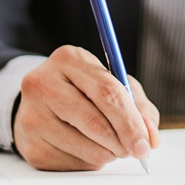 Coverage - Hand writing on document