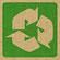 Green recycle logo