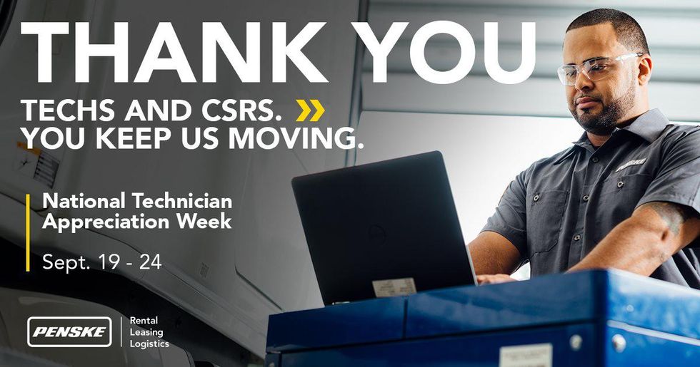 Penske Joins Industry in Weeklong Recognition of Technicians