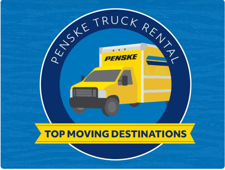 Penske Truck Rental Announces Top Moving Destinations List