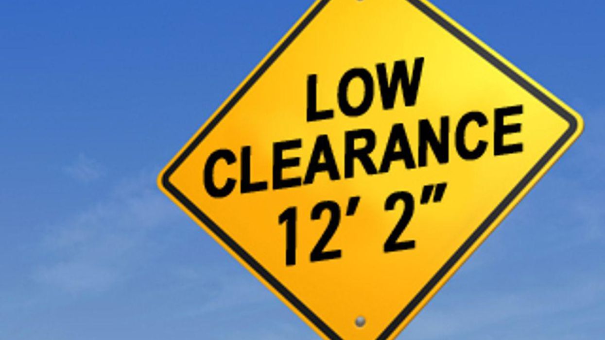 Low Clearance Sign
