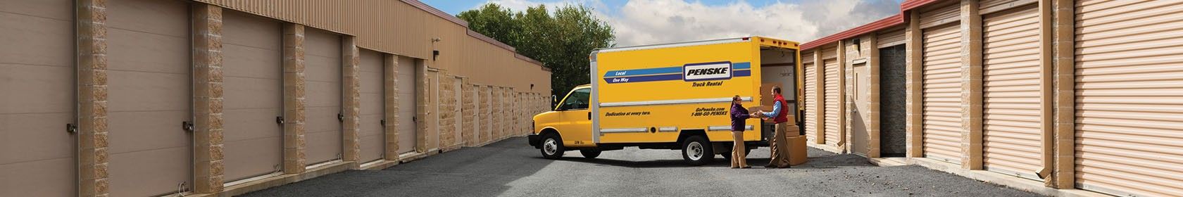 Moving services and storage with a penske moving truck
