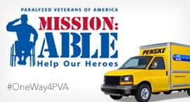 PVA logo with Penske truck